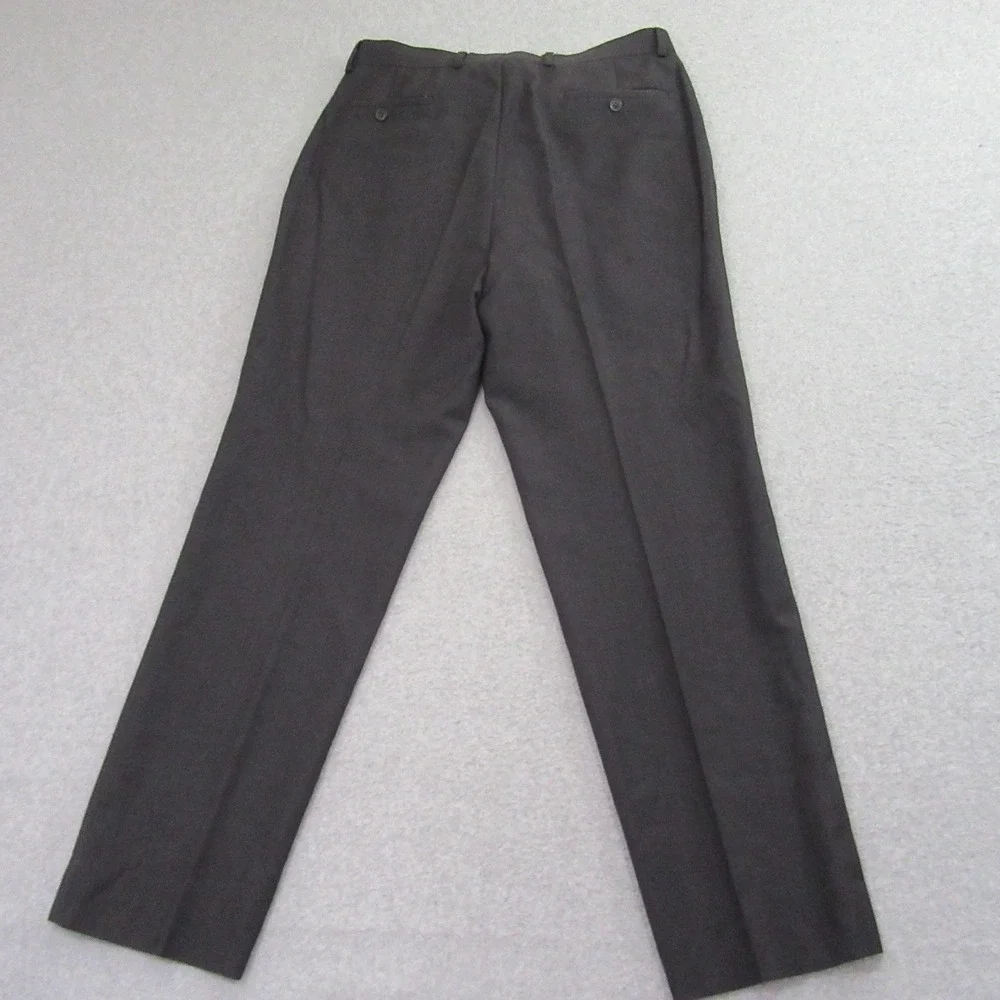 Wilke Rodriguez Mens Dress Pants 34 x 31 Dark Gray Wool Blend Flat‎ Front